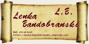 Lenka Bandobranski vizit kartica